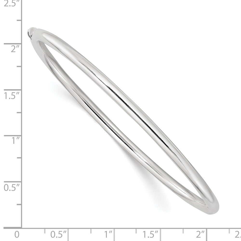 Sterlingsilber Poliert 3mm Klappbar Rund Armreif