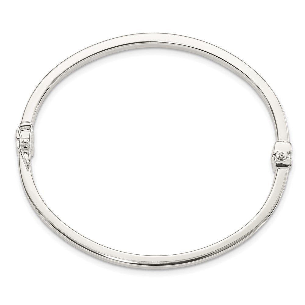 Sterlingsilber Poliert Flach Klappbar Armreif