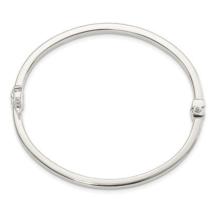 Sterlingsilber Poliert Flach Klappbar Armreif