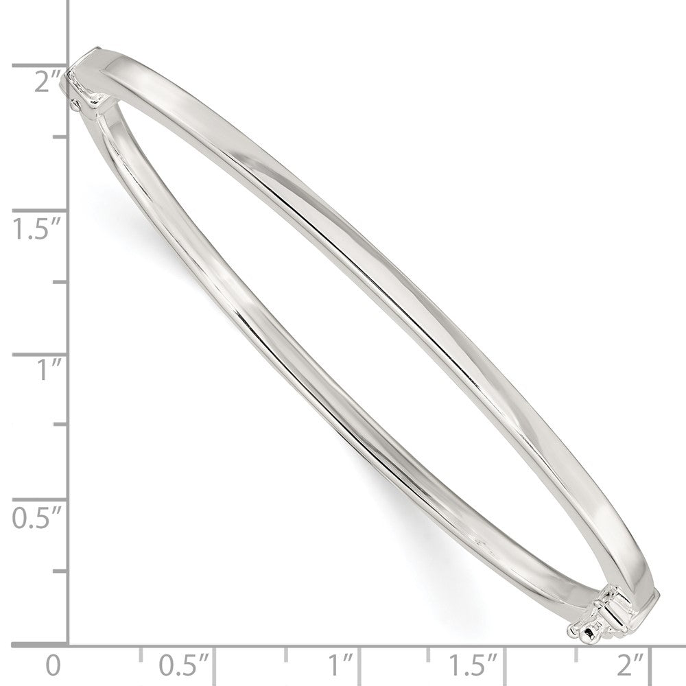 Sterlingsilber Poliert Flach Klappbar Armreif