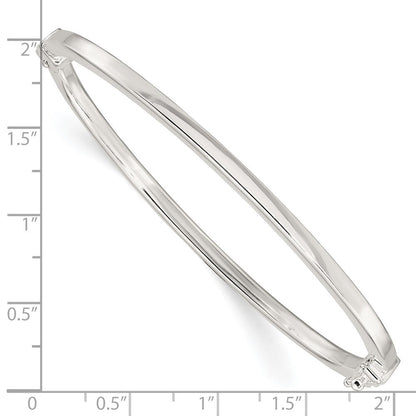 Sterlingsilber Poliert Flach Klappbar Armreif