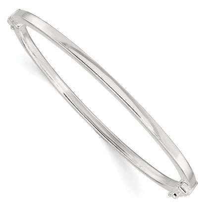 Sterlingsilber Poliert Flach Klappbar Armreif