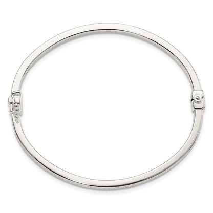 Sterlingsilber Poliert Strukturiert Design Klappbar Armreif