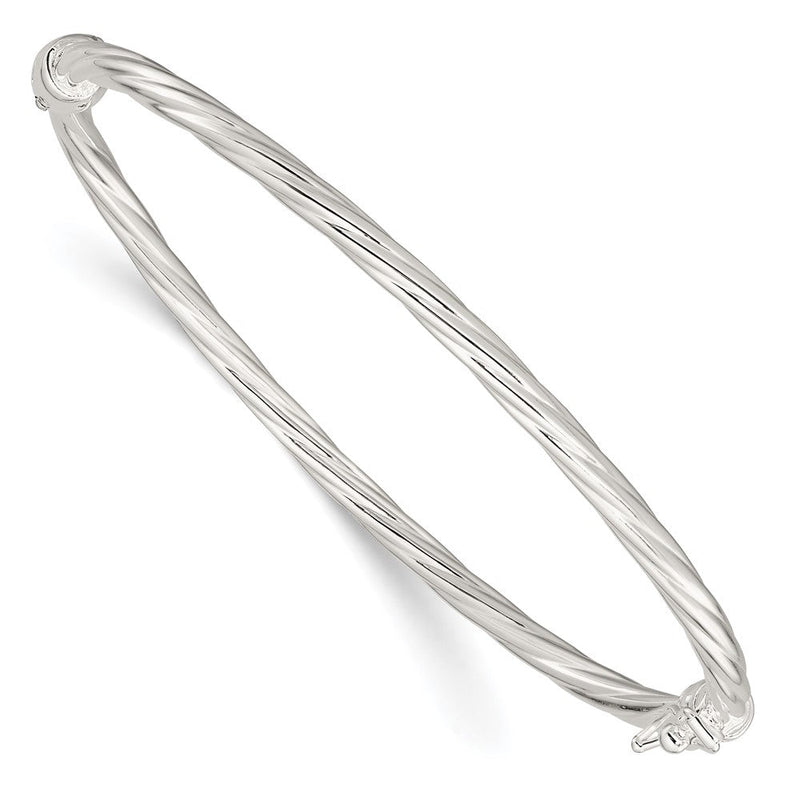 Sterlingsilber Sliver Poliert Gedreht Klappbar Armreif