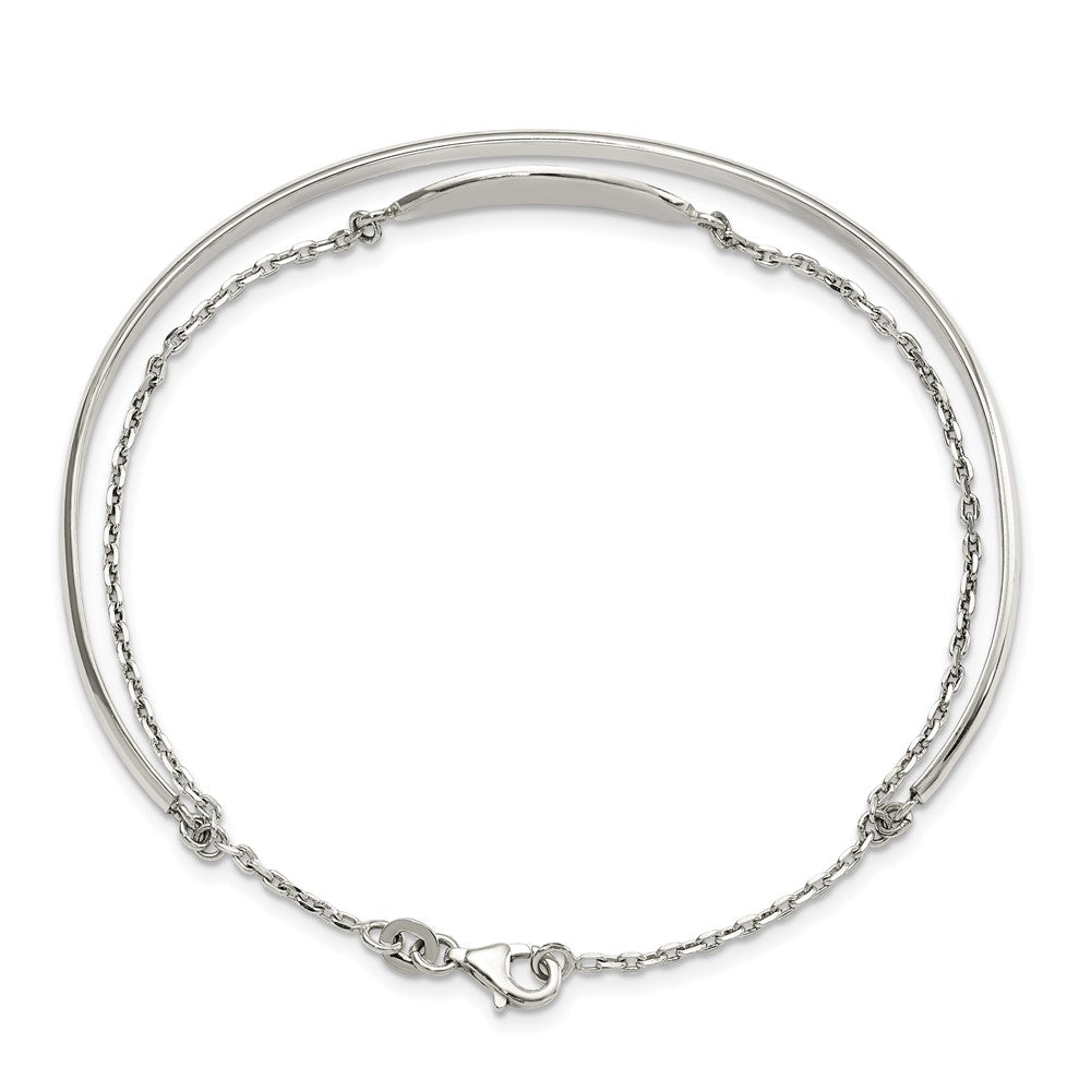 Sterlingsilber Poliert Id Armreif