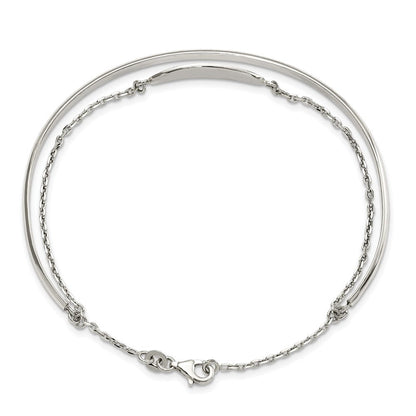 Sterlingsilber Poliert Id Armreif