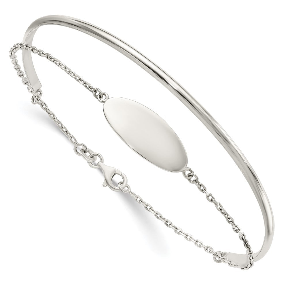 Sterlingsilber Poliert Id Armreif