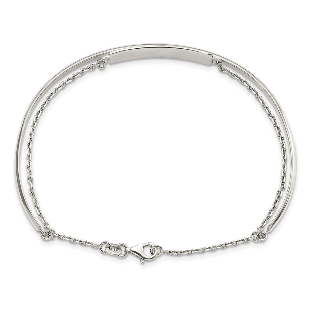 Sterlingsilber Poliert Id Armreif