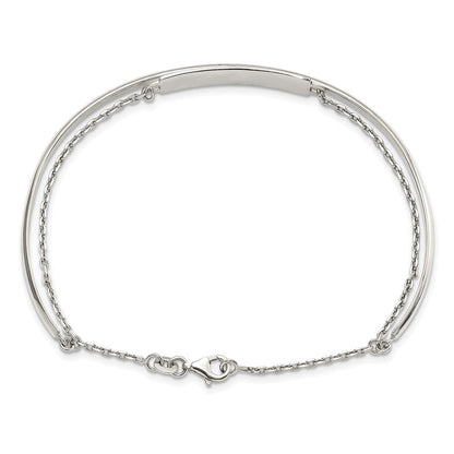 Sterlingsilber Poliert Id Armreif