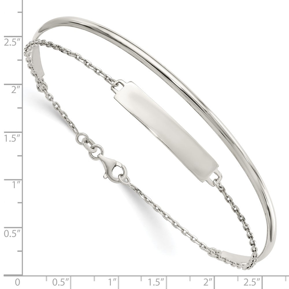 Sterlingsilber Poliert Id Armreif