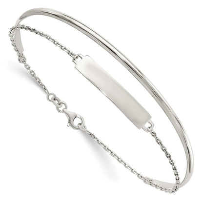 Sterlingsilber Poliert Id Armreif