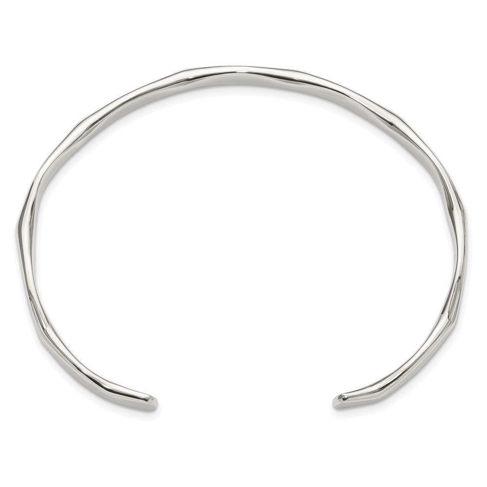 Sterlingsilber Poliert 5mm Manschette Armreif