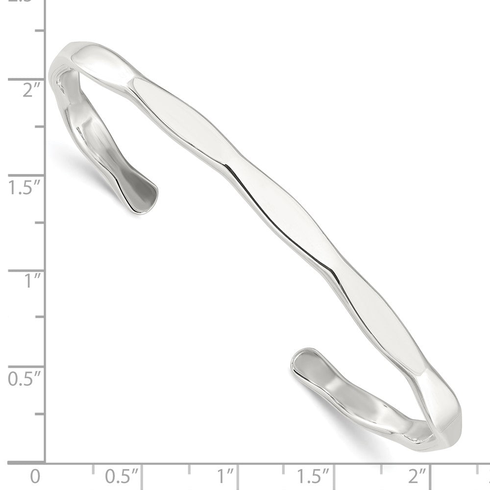 Sterlingsilber Poliert 5mm Manschette Armreif