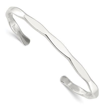 Sterlingsilber Poliert 5mm Manschette Armreif