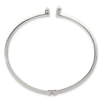 Sterlingsilber Poliert Bars Klappbar Manschette Armreif Armband