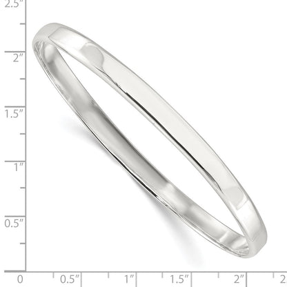 Sterlingsilber Poliert Massiv Schieber-on Armreif Armband