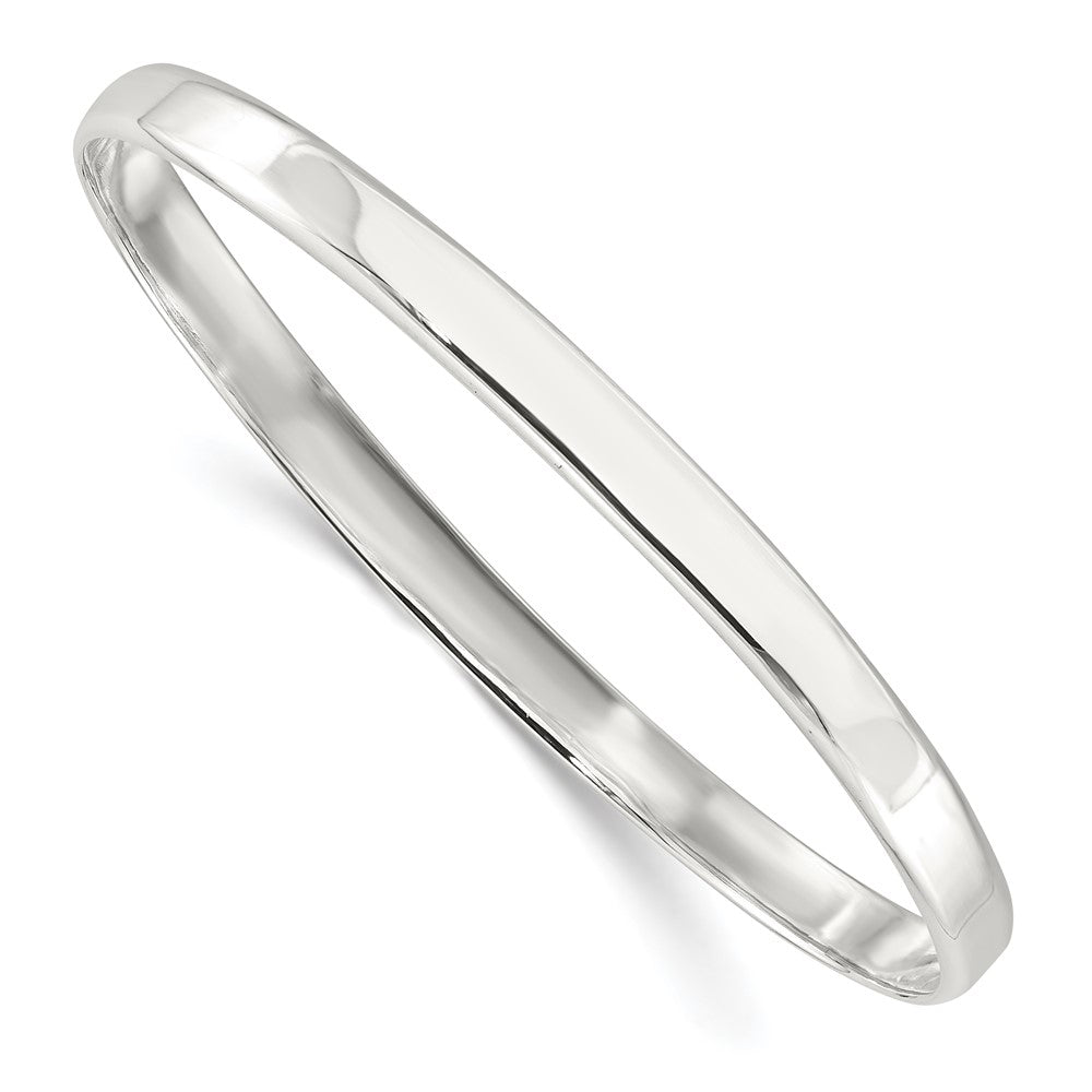 Sterlingsilber Poliert Massiv Schieber-on Armreif Armband