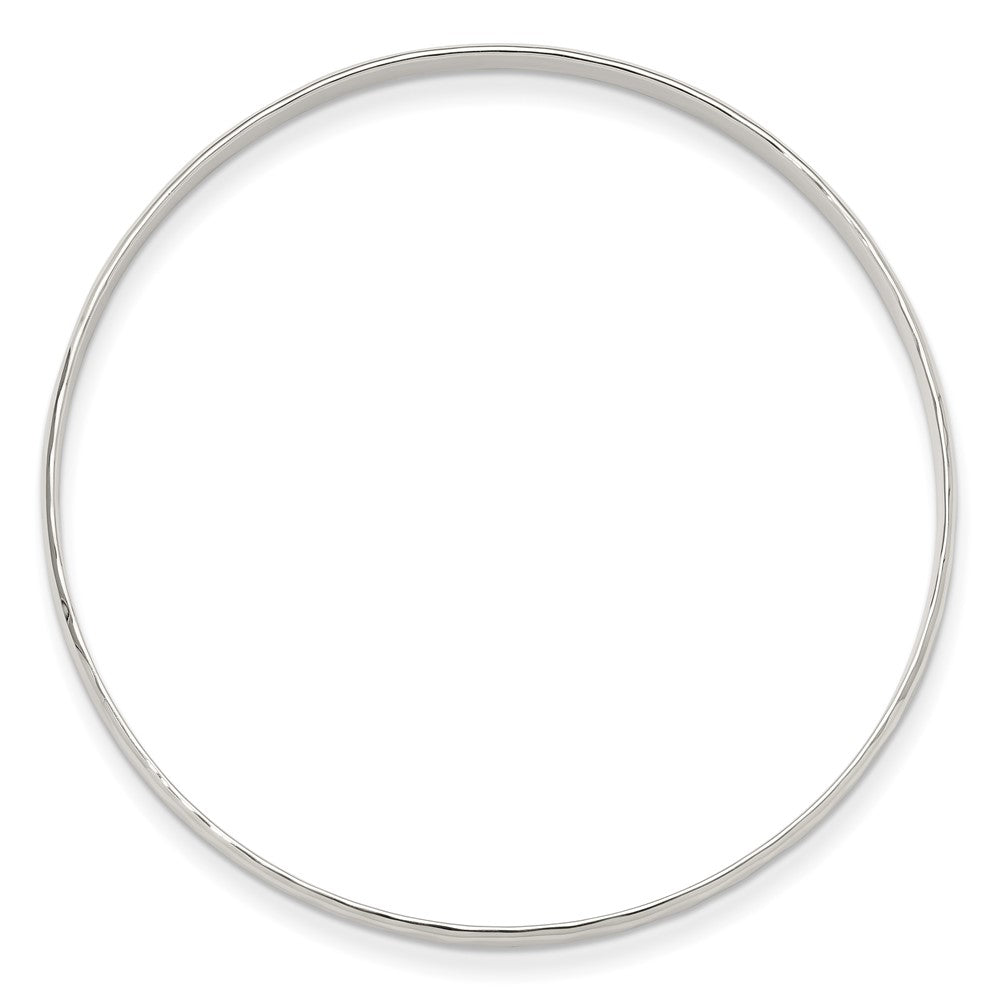 Sterlingsilber Poliert Facettiert Schieber-on Armreif Armband