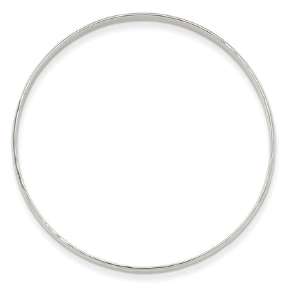 Sterlingsilber Poliert Facettiert Schieber-on Armreif Armband