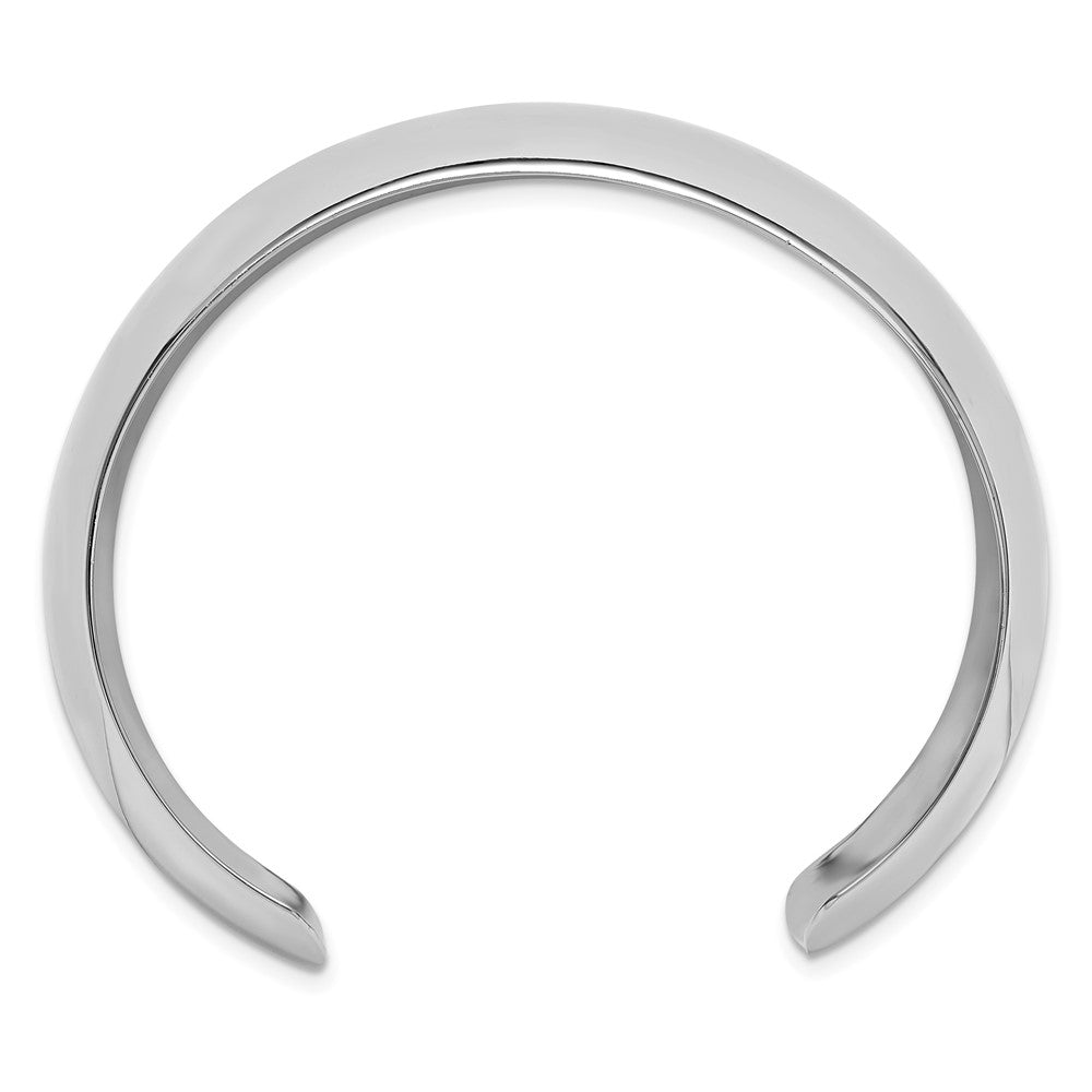 Sterlingsilber Poliert 30mm Gewölbt Manschette Armreif