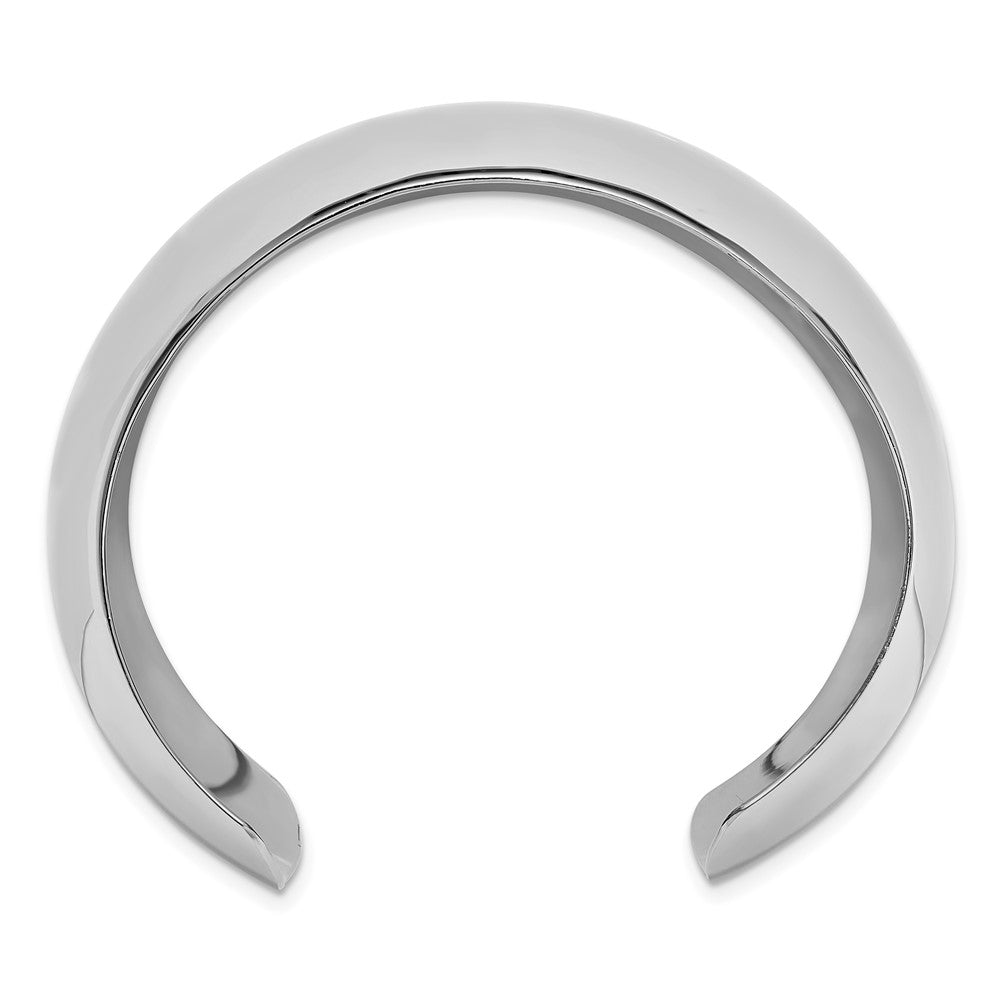 Sterlingsilber Poliert 40mm Gewölbt Manschette Armreif