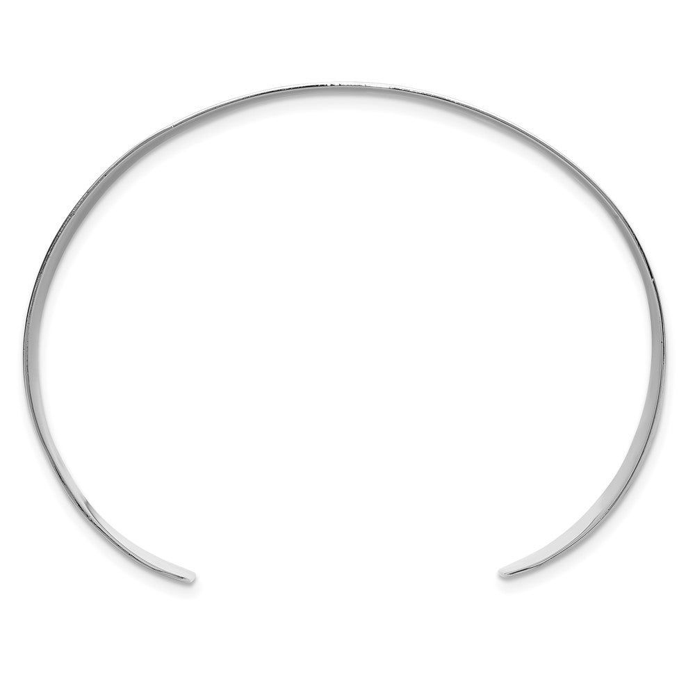 Sterlingsilber Poliert 15mm Flach Manschette Armreif