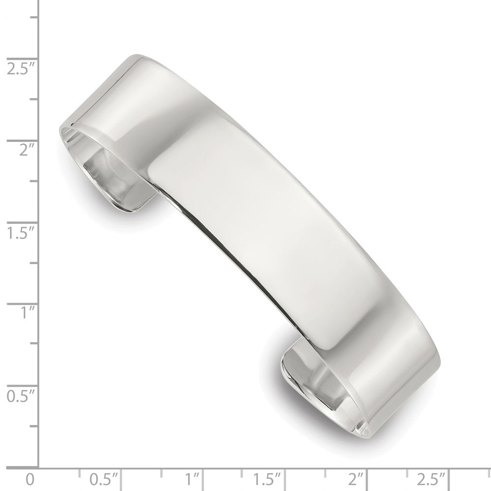 Sterlingsilber Poliert 15mm Flach Manschette Armreif