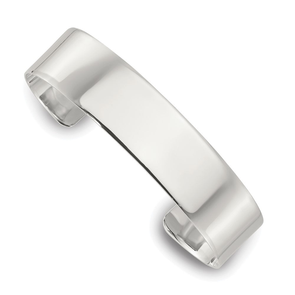 Sterlingsilber Poliert 15mm Flach Manschette Armreif