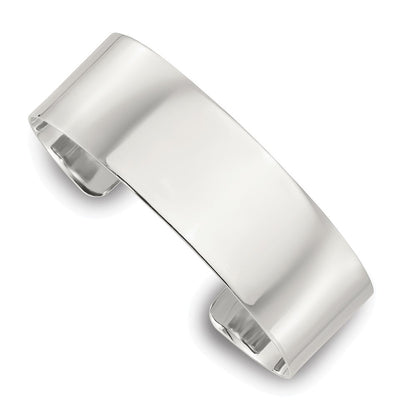 Sterlingsilber Poliert 20mm Flach Manschette Armreif