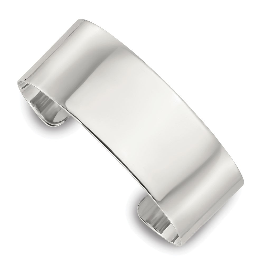 Sterlingsilber Poliert 25mm Flach Manschette Armreif