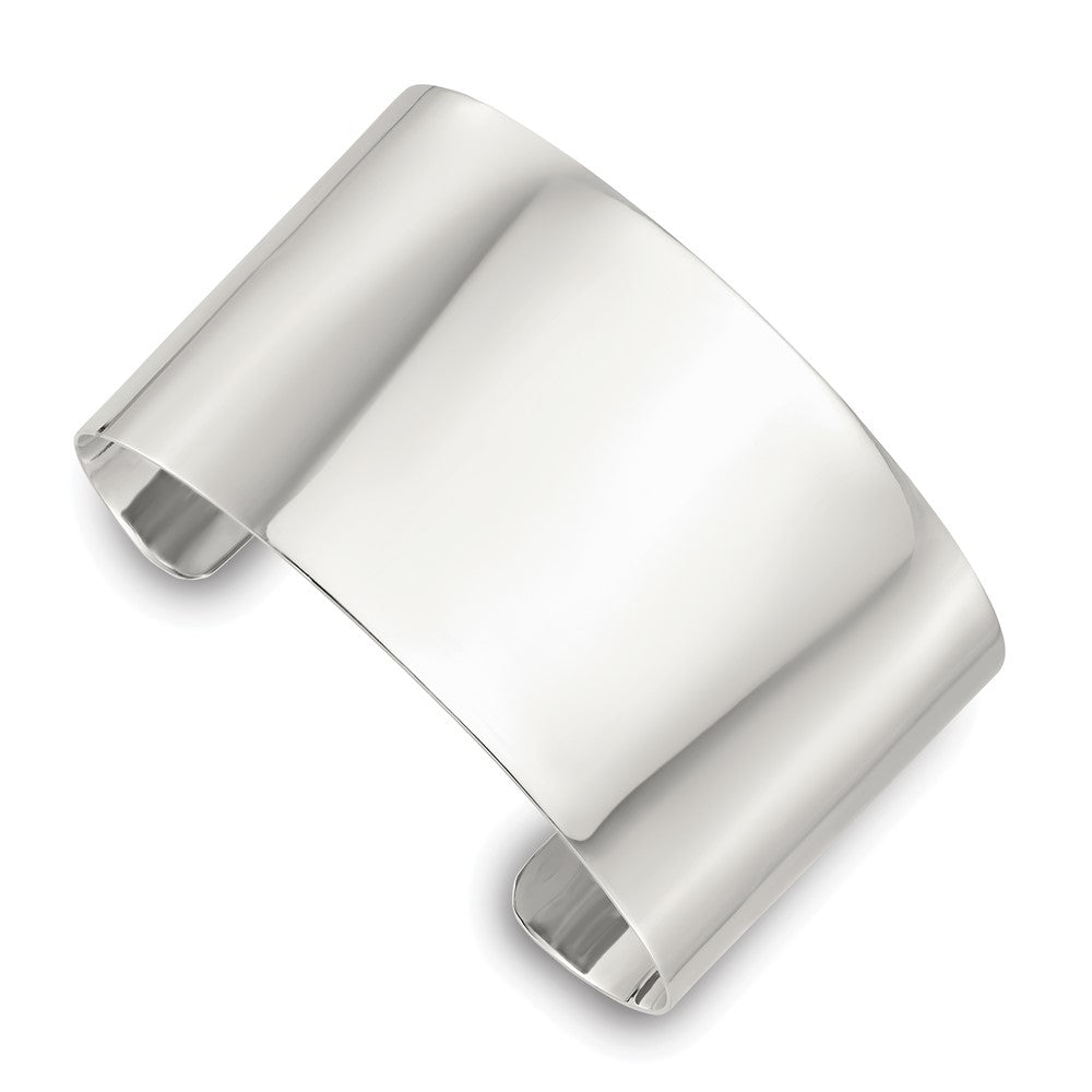 Sterlingsilber Poliert 40mm Flach Manschette Armreif