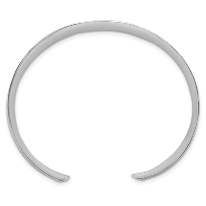 Sterlingsilber Poliert 15mm Konkav Manschette Armreif
