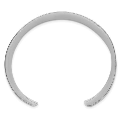 Sterlingsilber Poliert 20mm Konkav Manschette Armreif