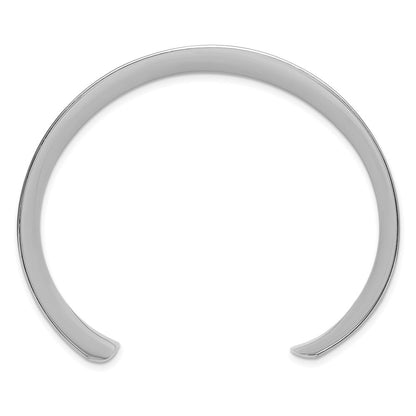 Sterlingsilber Poliert 25mm Konkav Manschette Armreif