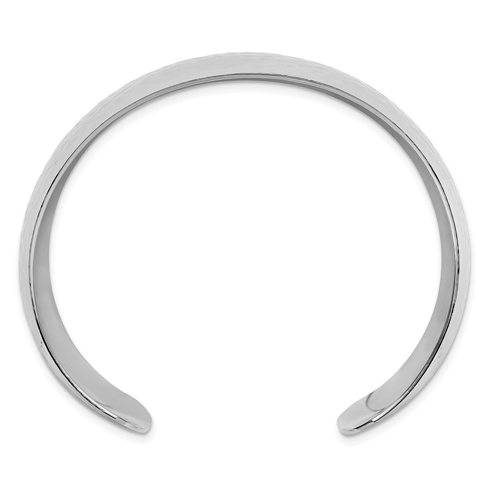 Sterlingsilber 30mm Gewölbt Gehämmert Manschette Armreif