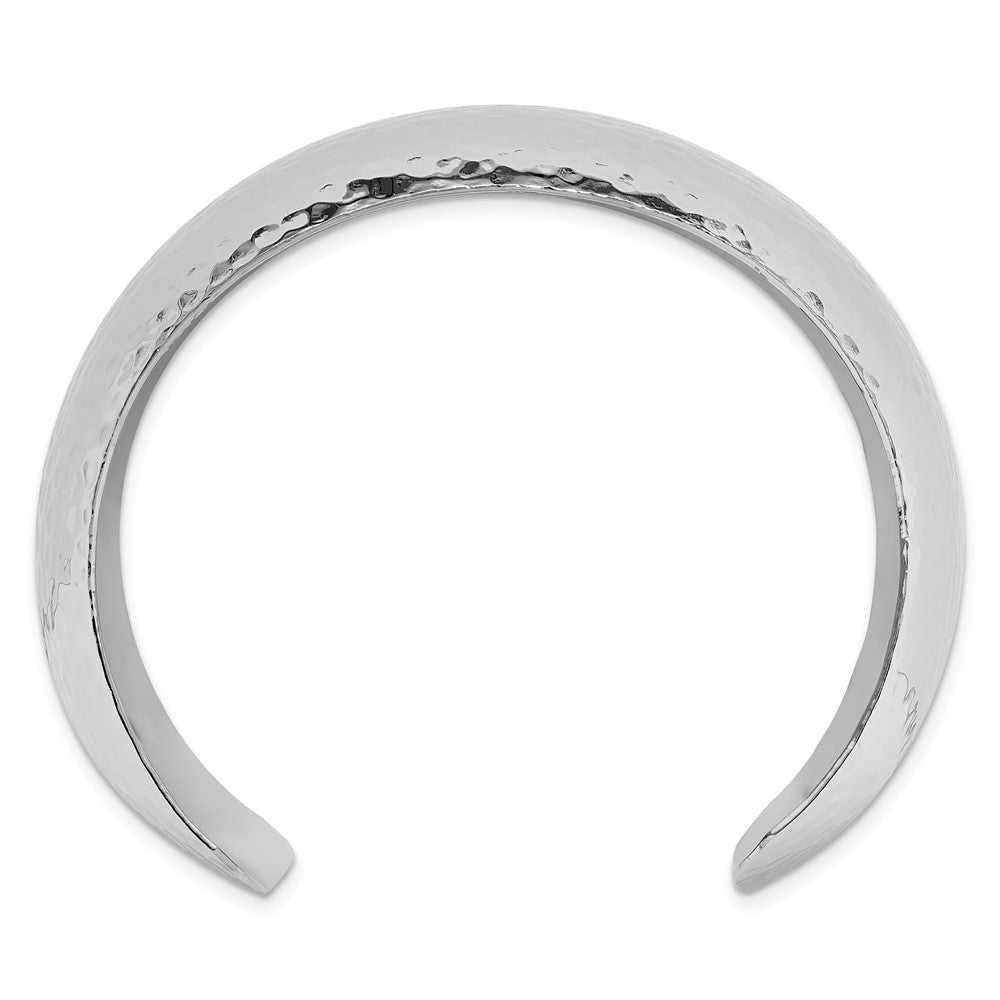 Sterlingsilber 40mm Gewölbt Gehämmert Manschette Armreif