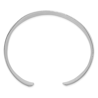 Sterlingsilber 15mm Konkav Gehämmert Manschette Armreif