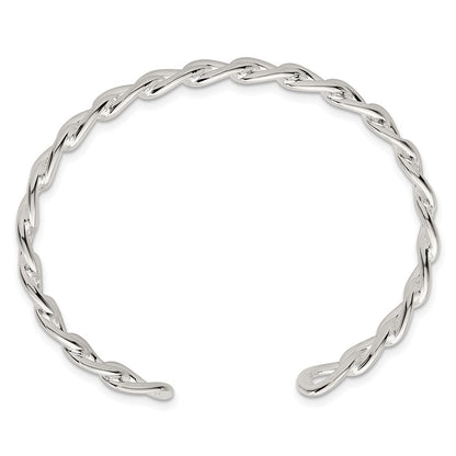 Sterlingsilber Poliert Panzer Glieder Manschette Armreif