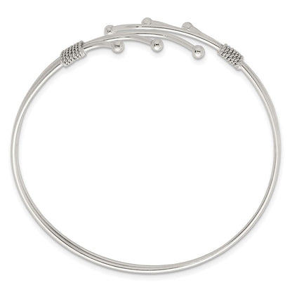 Sterlingsilber Poliert Fantasie Manschette Armreif