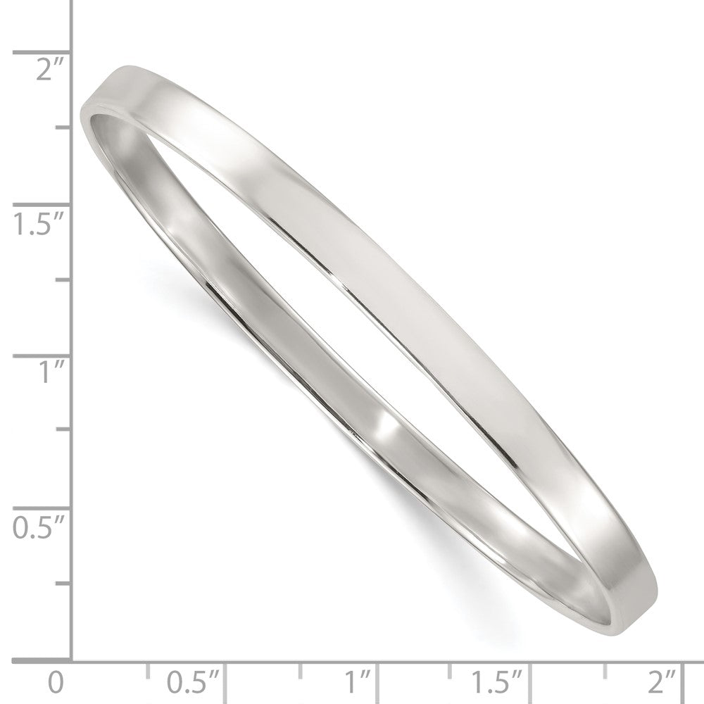 Sterlingsilber Poliert 5.0mm Flach Schieber auf Armreif