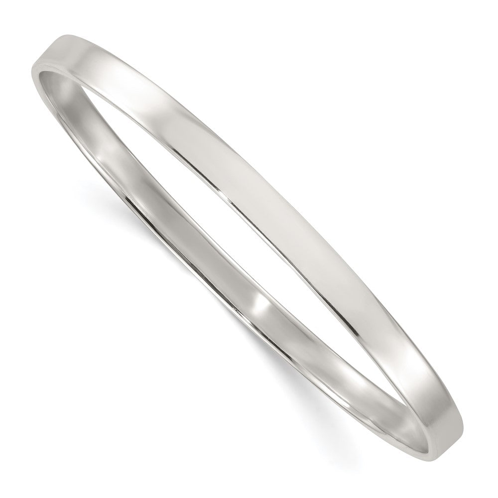 Sterlingsilber Poliert 5.0mm Flach Schieber auf Armreif