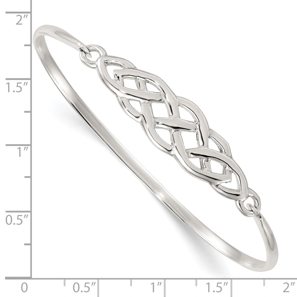 Sterlingsilber Poliert Keltisch Knoten Armreif