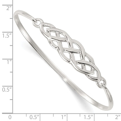 Sterlingsilber Poliert Keltisch Knoten Armreif