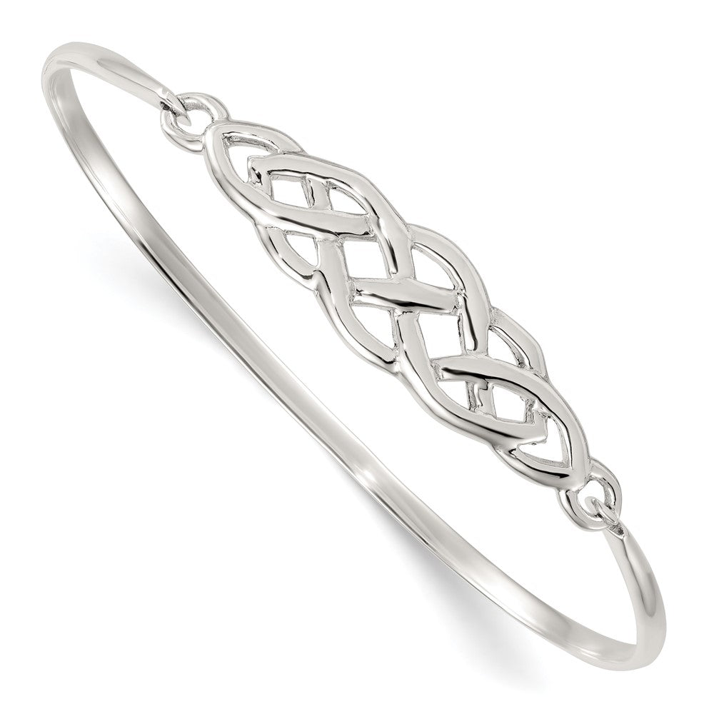 Sterlingsilber Poliert Keltisch Knoten Armreif