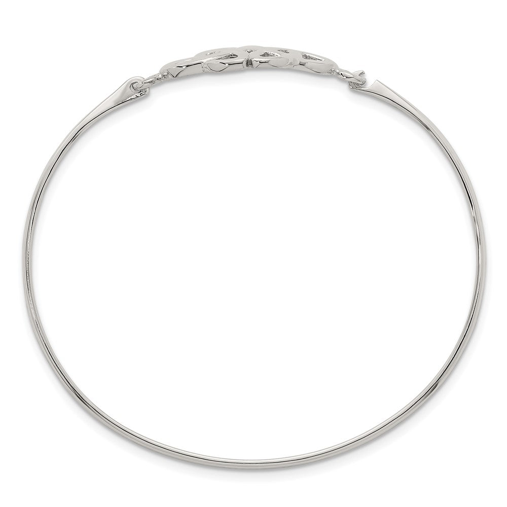 Sterlingsilber Poliert Doppelt Dreifaltigkeit Armreif