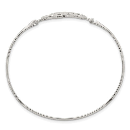 Sterlingsilber Poliert Doppelt Dreifaltigkeit Armreif