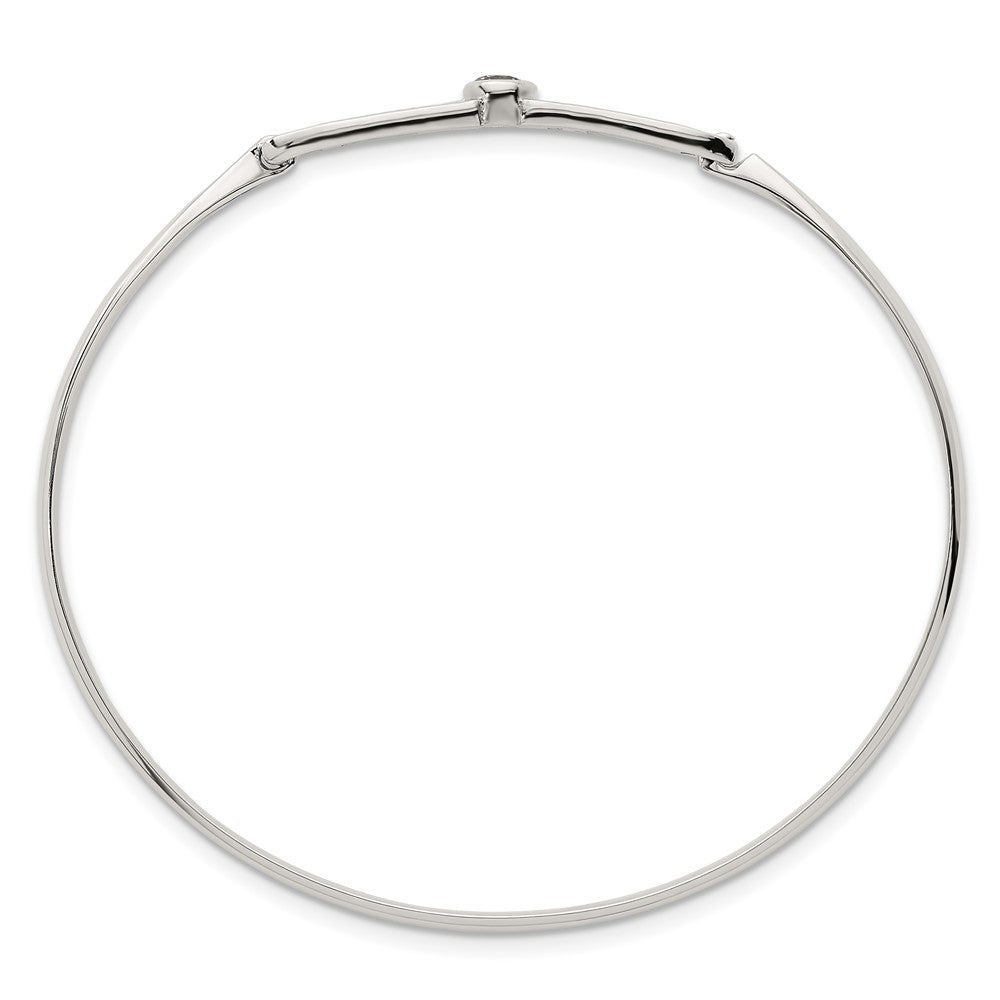 Sterlingsilber Poliert Fantasie Zirkonia Armreif