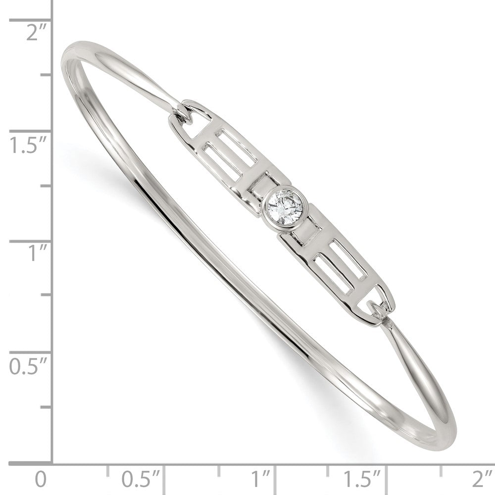 Sterlingsilber Poliert Fantasie Zirkonia Armreif