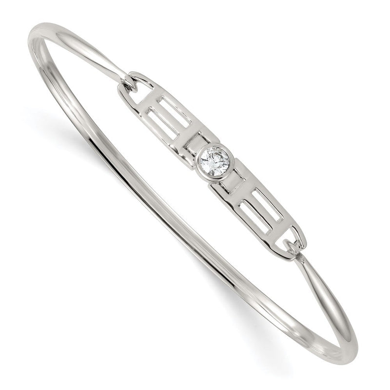 Sterlingsilber Poliert Fantasie Zirkonia Armreif