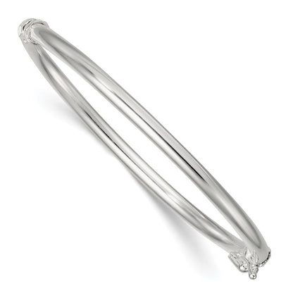 Sterlingsilber Poliert Klappbar Baby Armreif